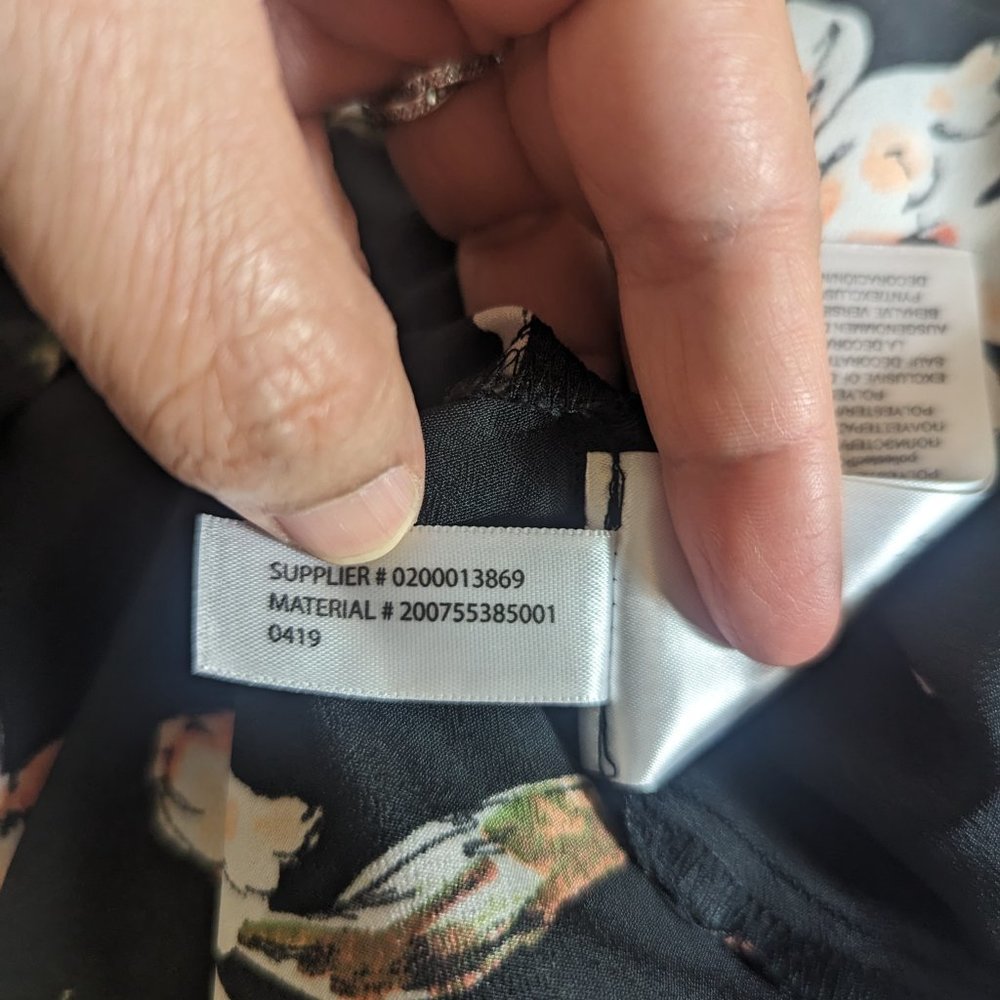 Lauren Ralph Lauren Floral Chinese Neck Floral Ruffle Shirt Button Down Dress 10 - Picture 12 of 12